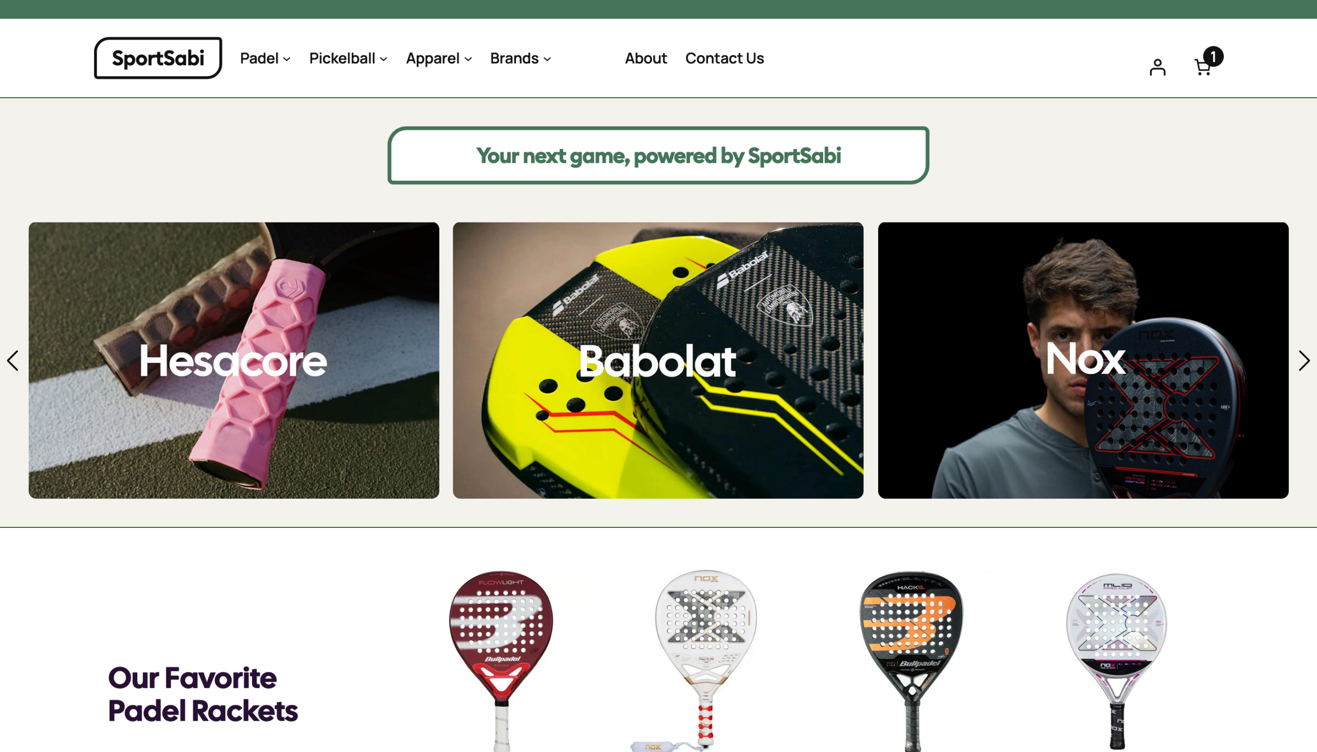 SportSabi – Building an E-Commerce platform for the best Padel gear