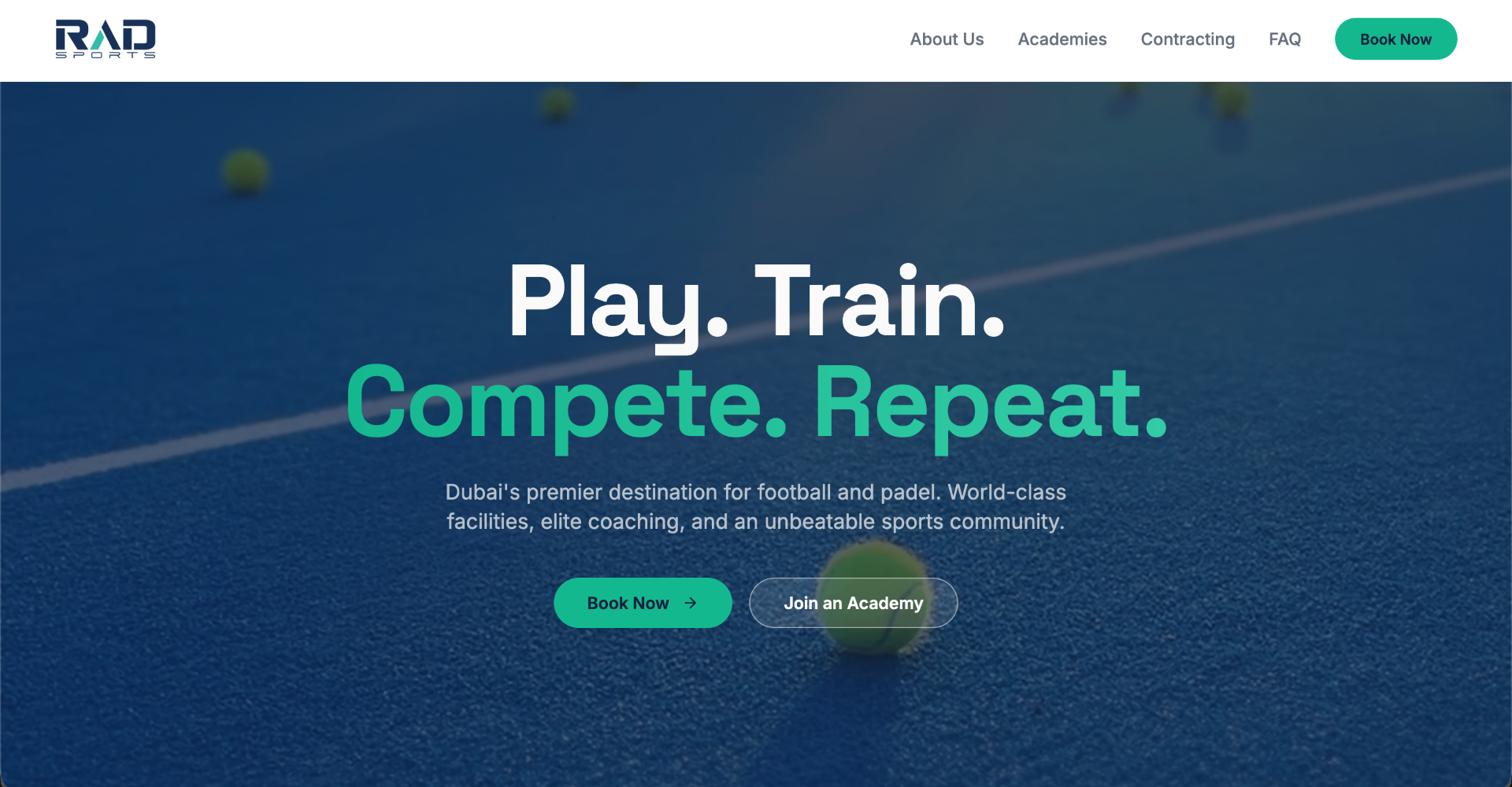 RAD Sports – Building Dubai's Premier Football & Padel Destination Online